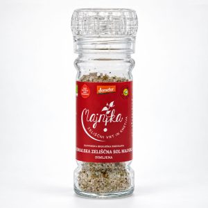 DIMLJENA ZELIŠČNA SOL MAJNIKA, nemleta, mlinček, 75 g